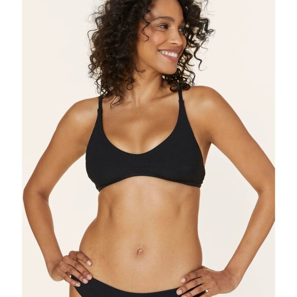 Andie Swim The Valencia Top Black Eco Nylon Size XXL - Picture 9 of 14